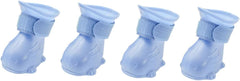 4Pcs Dog Rain Boots Non Slip Puppy Shoes for Dogs Comfortable and Durable Slip Rain Shoes for Outdoor Use Wet Conditions
