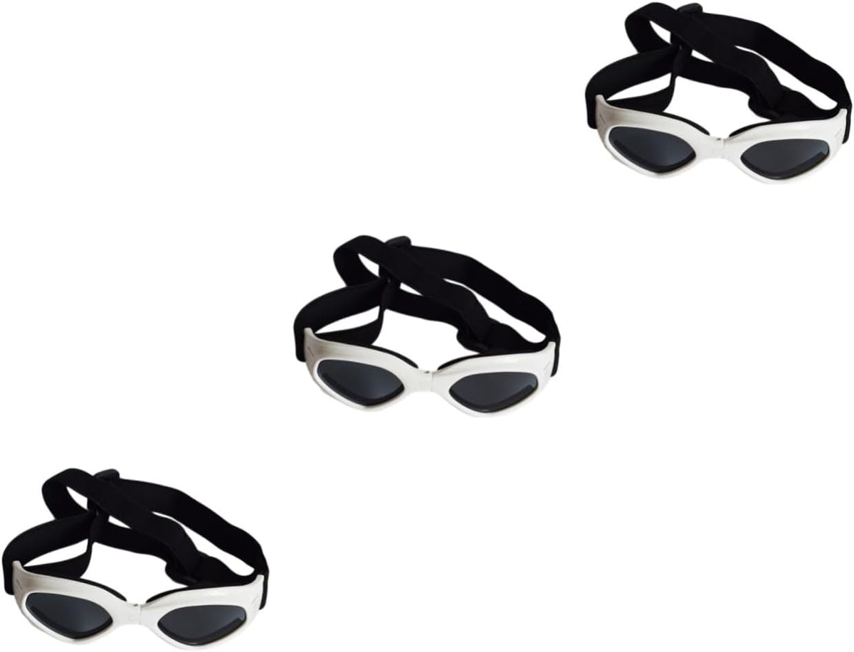2pcs Dog Goggles Breed Sunglasses Pet Accessories Uv Protection Ventilated Design