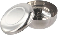 Generic Stainless Steel Rice Bowl with Lid, Soup, Snack, Salad, Noodle Bowl, Modern Style, Silver, 420ml