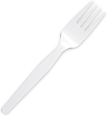 Genuine Joe Heavyweight White Plastic Forks (Pack of 100)