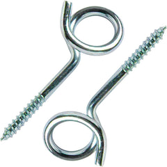 Merriway® BH01919 Pigtail Swing/Hammock Hooks - Chromed Steel, Pack of 2
