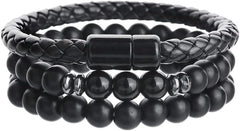 Bracelet Stack for Women Beaded Stackable Bracelets Set Gold Layered Jewelry Gift