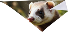 Ferret Dog Bandana Pet Scarf Accessories for Small Medium Dogs Cats Photo Prop, Triangle Pet Bandanas Adjustable Puppy Bib Washable Dog Kerchief Puppy Neckerchief