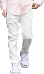 NABER Kids Boys' Casual Fashion Elastic Waist Dressy Suit Pants Age 4-14 Years