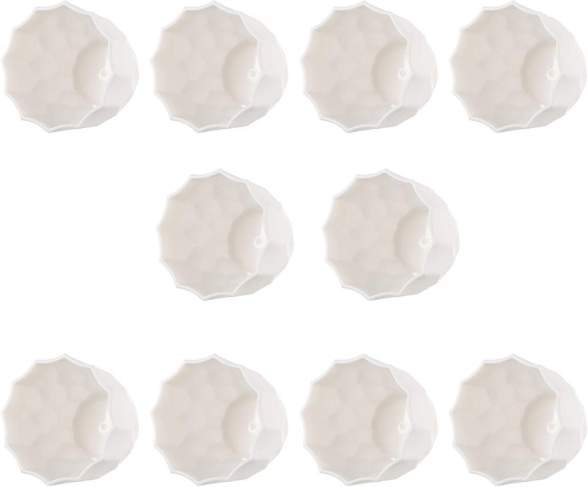 Happyyami 10pcs Frosted Coffee Planter Flower Pots Creative Plastic Plant Container for Office Home Decor