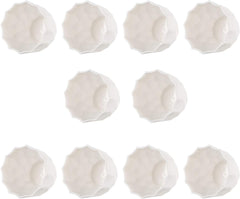 Happyyami 10pcs Frosted Coffee Planter Flower Pots Creative Plastic Plant Container for Office Home Decor