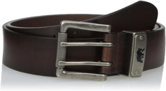 Berne Men's Leather Withlined Stitched Edging Belt