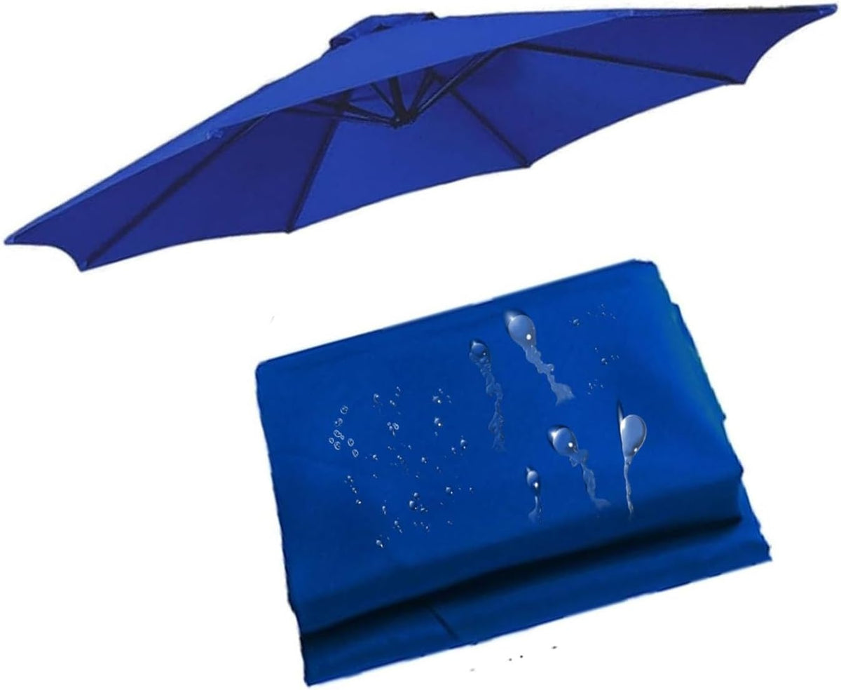 Replacement Parasol Canopy Sun Umbrella Replacement Cloth Replacement Covers 6/8 Ribs Market Patio Umbrella Canopy Cover for 2 m 2.3 m 2.5 m 2.7 m 3.0 m 6 Arms/8 Arms(K70,2.7m 8.8ft- 8 Ribs)