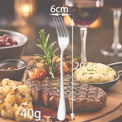 5pcs Premium Food-Grade Stainless Steel Forks, Reusable and Durable Lightweight Dining Cutlery, Flatware, and Tableware for Home, Office, Restaurant, Party and Catering