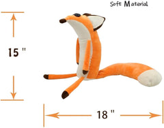 The Little Fox Le Petit Fox Plush Doll Puppet Toy, Fox Throw Pillow Orange Fox Cartoon Sleeping Stuffed Toy for Prince Christmas/Birthday/Party