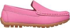 CoXist Kids Toddlers Boys Girls Leather Slip On Loafers Moccasin Boat Dress Shoes