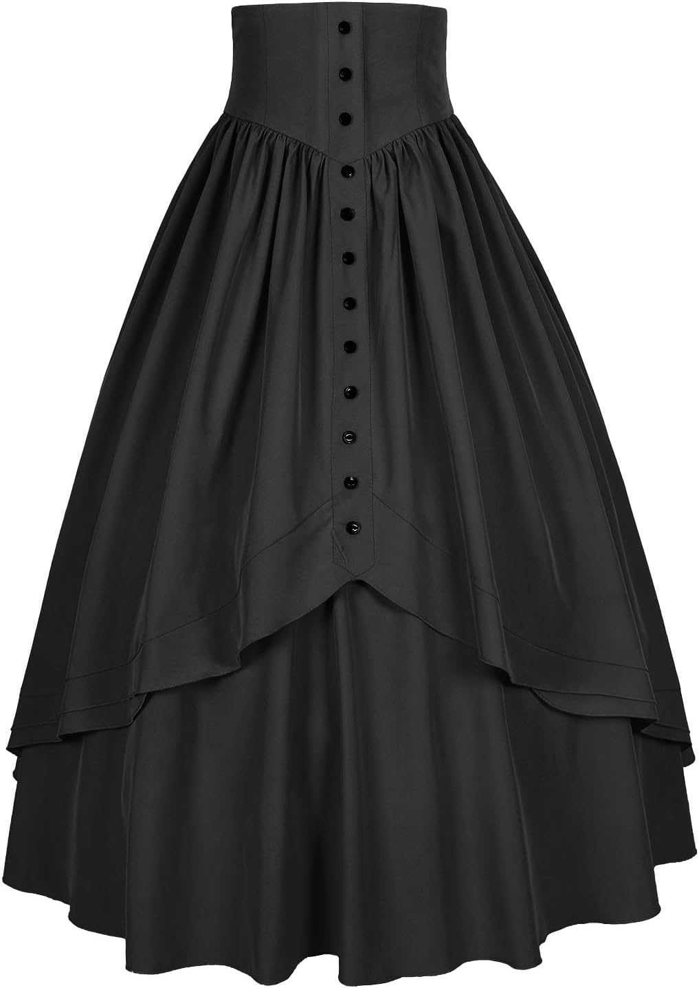 Mingyuezai Women Victorian Skirt Medieval Renaissance Peasant Skirt