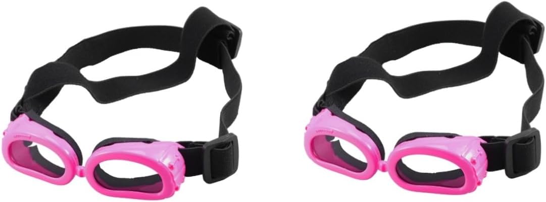 Didiseaon 2pcs Dog Sunglasses Uv Pet for Dogs Cats Eye Wear Stretchy Strap and Sturdy Frames