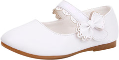 Girls Dress Shoes Toddler Flower Girl Little Kids Mary Jane Ballet Flats Bow Wedding School Party Communion Shoes