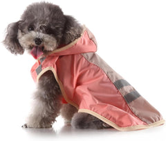 2pcs Reflective Dog Raincoat Hooded Jumpsuit Pet Dog Rainwear Safety Pet Clothes Comfortable Material