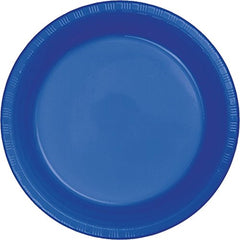 Creative Converting Touch of Color Plastic Lunch Plate, 20 ct, Cobalt