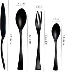 Stainless Steel Black Dinner Fork Elegant Cutlery for Home and Restaurant Use and Dishwasher Safe for Serving Meals and Entertaining