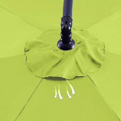 6.5ft 7.5ft 8.2ft 8.9ft 9.8ft 11.5ft Patio Umbrella Replacement Canopy UV Protection Waterproof Replacement Canopy Cover for Garden Outdoor Lawn 6/8 Ribs