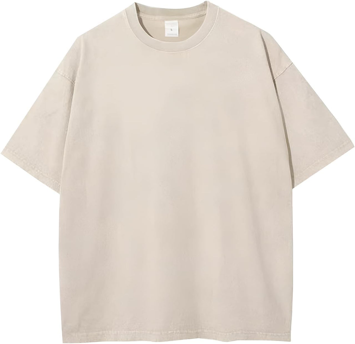 Flygo 3 Pack Men Oversized T Shirts Acid Washed Unisex Tee Loose Fit Short Sleeve Casual Streetwear Baggy Basic Tops