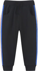 Boys Girls Solid Color Sweatpants Baggy Wide Leg 𝐃rawstring Jogger Pants Causal Elastic Waist Athletic Pants