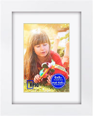 RPJC 8x10 inch Picture Frames Made of Solid Wood and High Definition Glass Display Pictures 5x7 with Mat or 8x10 Without Mat for Wall Mounting Photo Frame Black