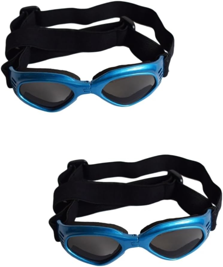 2pcs Dog Goggles Breed Fashion Sunglasses for Dogs Pet Accessories Uv Windproof Water Resistant