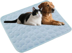 Extra Large Dog Cooling Mat - Self Cooling Pet Pad for Large & Small Dogs & Cats - Durable, Machine Washable Blanket for Sofa, Bed, Floor - Summer Ice Pad Indoor/Outdoor Use f(Dark Grey,L 70x55cm)