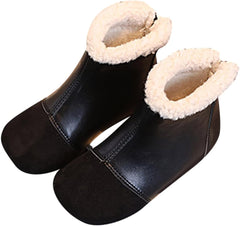 Toddler GIirls Winter Warm Boots Girls Ankle Boots Non Slip Short Plush Warm Shoes Flat Bottom Boots Baby Shoes