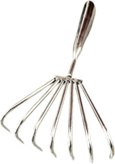 Claw Rake Hand Rake,Easy to Use,Lightweight Portable Seafood Shell Digger Tool Clam Tool for Digging Loosening Leaves, 7 Tooth 5cm