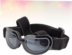Angoily 2pcs Dog Sunglasses Straps Uv for Dogs Foldable Pet Eye Wear for Outdoor Activities Black