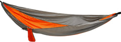 Silver gray orange outdoor camping with widened lanyard hanging swing portable hammock, suitable for various indoor activities, outdoor picnics, camping, etc