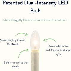 Classic Battery Operated Window Candle with Streetside Brightness Dual Intensity Lamp and Built in Daily Timer (6)