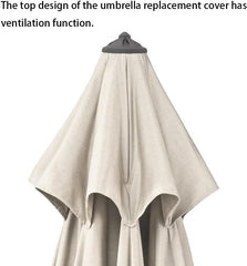 6.5ft 7.5ft 8ft 9ft 10ft Patio Umbrella Replacement Canopy, Outdoor Table Market Umbrella Top, Sun Umbrella Canopy Replacement Cloth 6 Ribs 8 Ribs(Dark Green,6ribs/2m(6.5ft))