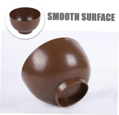 Japanese Miso Soup Bowl Unbreakable Grain Design Versatile Tableware for Rice Noodles Snacks for Dining Gatherings and Buffets