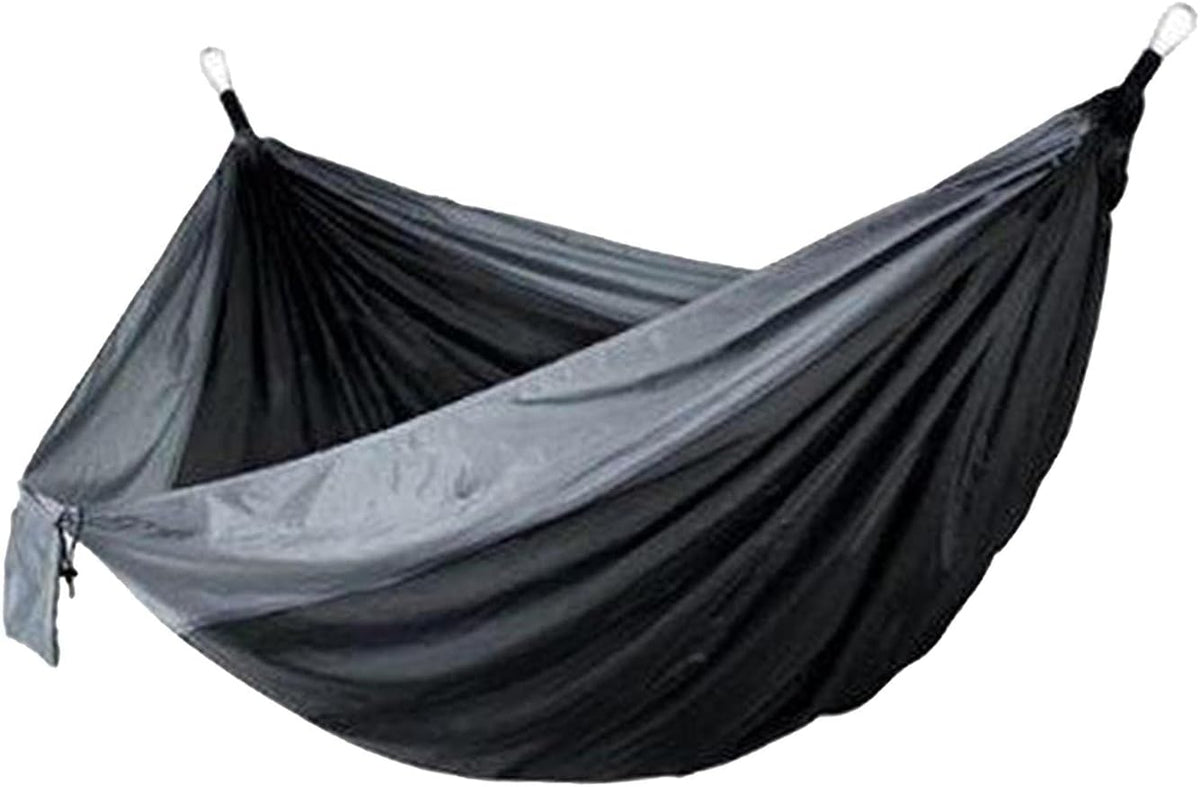 Generic Double Hammock with Tree Straps - Lightweight Outdoor Gear for Camping and Travel, Gray