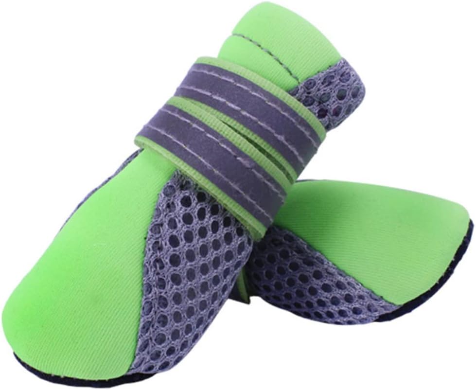 Happyyami Breathable Mesh Pet Shoes for Small Dogs Nonslip Sole Dog Boots s for Weather for Outdoor Activities