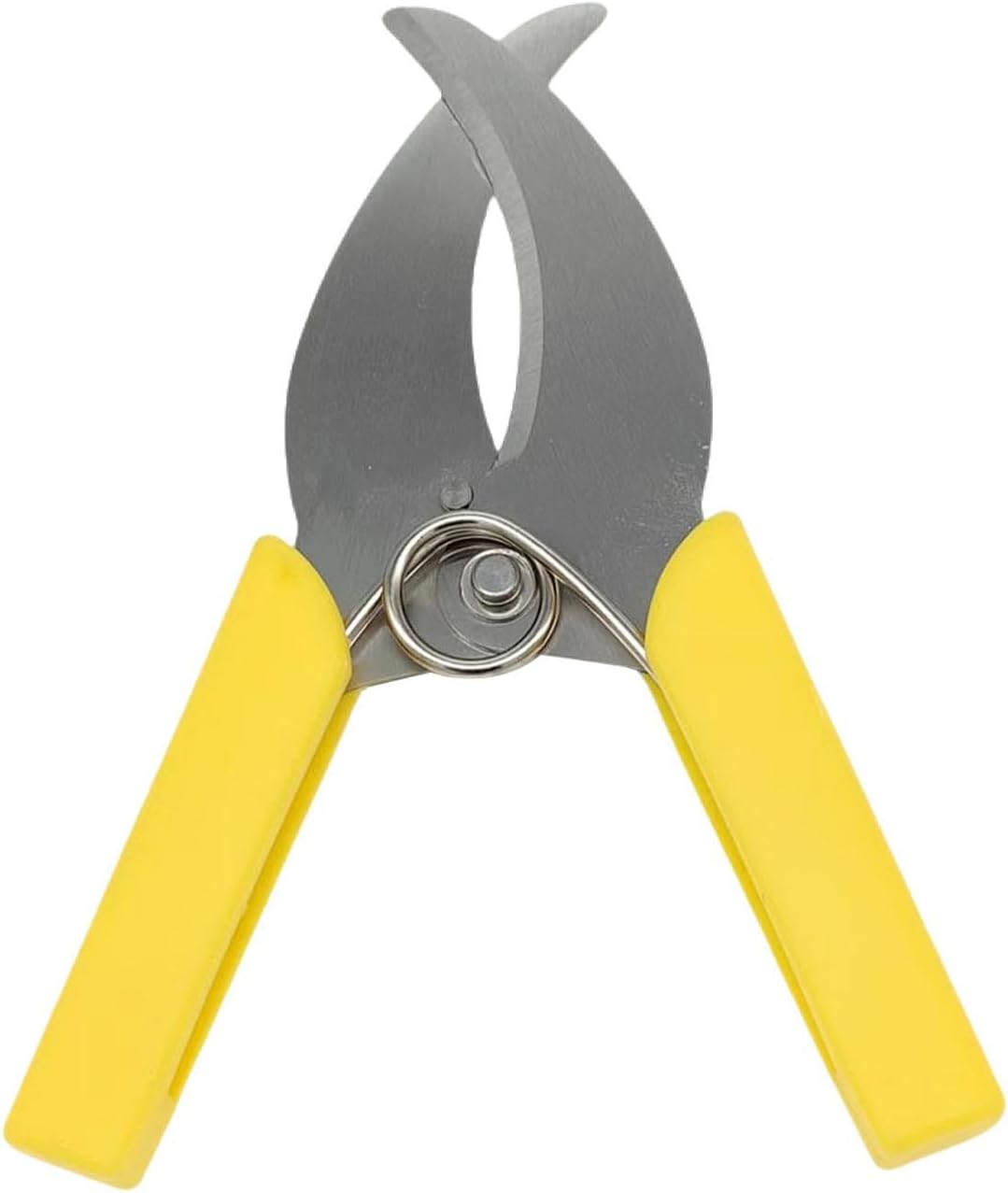 Garden Tree Branches Ring Barking Cutter Scissor Hand Grafting Tool Handheld Peeling Shears for Garden Potted Plant Grape, Yellow Handle