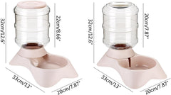 Cat Water Fountain, Dog Water Dispenser Dog Automatic Feeders and Watering Cats Feeding Waterer Bottle Pet Feeders Dogs Feeder Cats Waterer Feeder