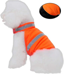 POPETPOP Dog Vest Harness Reflective Pet for Walking Hiking Jogging (Fluorescent)