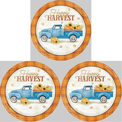 Happy Harvest Fall Paper Plates, 8 ct