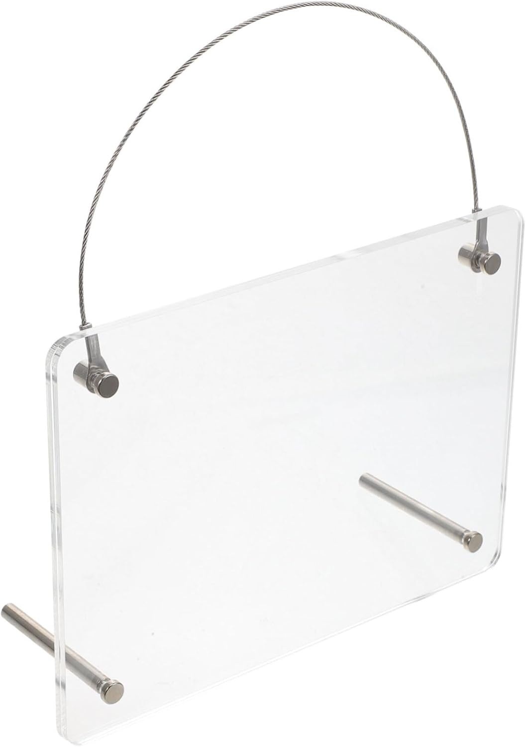 Garneck Clear Acrylic Photo Frame Wall Mounted Frameless Picture Holder for Desk Wall Versatile Display for Photos Art and Certificates and Stylish Home Decor