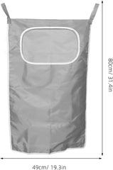 Hanging Laundry Hamper Bag with Zipper for Easy Access Breathable Mesh Material for Dry Clothes Over-the-door Organizer for Dirty Clothes Toys and Blankets Storage