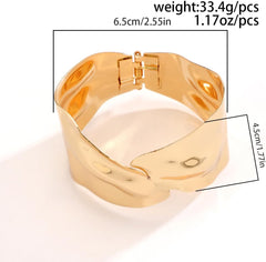 Chunky Bracelets for Women Gold Bangle Bracelets for Women Fashion-Forward Cuff Design Perfect Jewelry Present Elegant Accents for Evening Wear