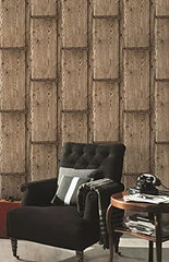 CONCORD WALLCOVERINGS ™ DecoWorld 2, Natural Brown, Gray Wallpaper Sample, Modern Wall Decor Accent