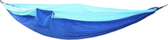 Camping Hammock, Portable Hammock Double Hammock Outdoor Camping Hammock for 2 Person Portable Parachute Nylon Hammock for Travel Outdoor Backpacking (Blue Sky and Blue)