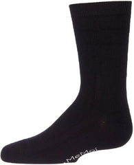 MeMoi Solid Rayan Blend Boy's Crew Socks