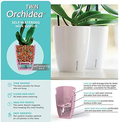 Santino ASTI 9.2 Inch Self Watering Planter Gold/Black for Indoor Plants - Premium Quality Modern Plastic Planter Pot w/Water Level Indicator for All House Herbs, African Violets and Dahlias