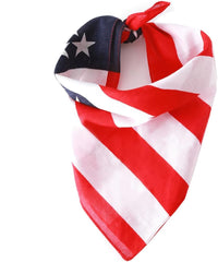 Homoyoyo Pet Dog Christmas Triangular Scarf Comfortable Bandana Collar Easy Dress up American Flag Design Dog Bib