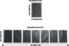 Set of 2 Plastic Wallet Insert for Credit Card, Men Wallets Trifold Vinyl Credit Card Sleeves Holder (Checkbook 6 Page)