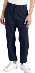 Boys Relaxed Fit School Uniform Pant Pull-on Stretch Straight Chino Pants Dress Casual Pockets Golf Pants 3-18 Years